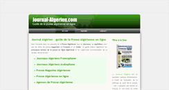 Desktop Screenshot of journal-algerien.com