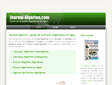 Tablet Screenshot of journal-algerien.com